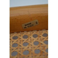 thumb-Vintage eettafel met chromen buizenframe en vier Sesca B32 stoelen van Thonet Italië.-7