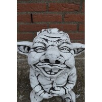 thumb-Lachende betonnen trol – Ludiek tuinbeeld voor binnen en buiten-2