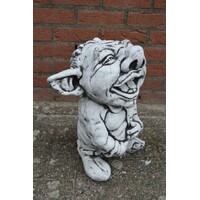 thumb-Lachende betonnen trol – Ludiek tuinbeeld voor binnen en buiten-3