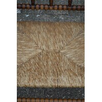 thumb-Antiek spinnenkop armstoeltje van eikenhout met biezen zitting – Bobbin hoekstoel-6