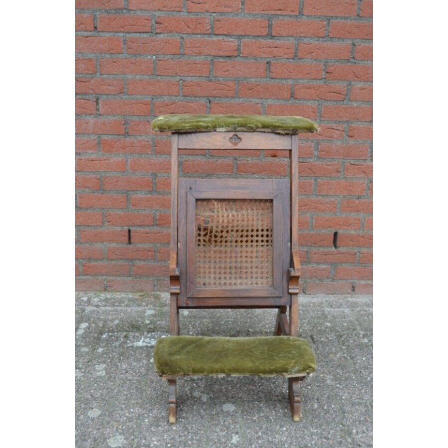 Kerkstoel of bidstoeltje met webbing – opknapper-2
