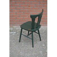 thumb-Beukenhouten caféstoel groen geschilderd – brocante uitstraling-4