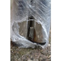 thumb-Vintage eettafel met chromen buizenframe en vier Sesca B32 stoelen van Thonet Italië.-10