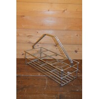 thumb-Chroom flessenrek uit de jaren 60 met handvat-1