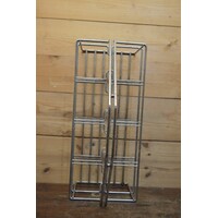 thumb-Chroom flessenrek uit de jaren 60 met handvat-5