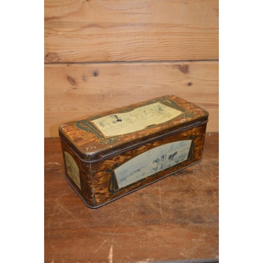 Vintage blikken doos met illustraties jaren 1920-1930-4
