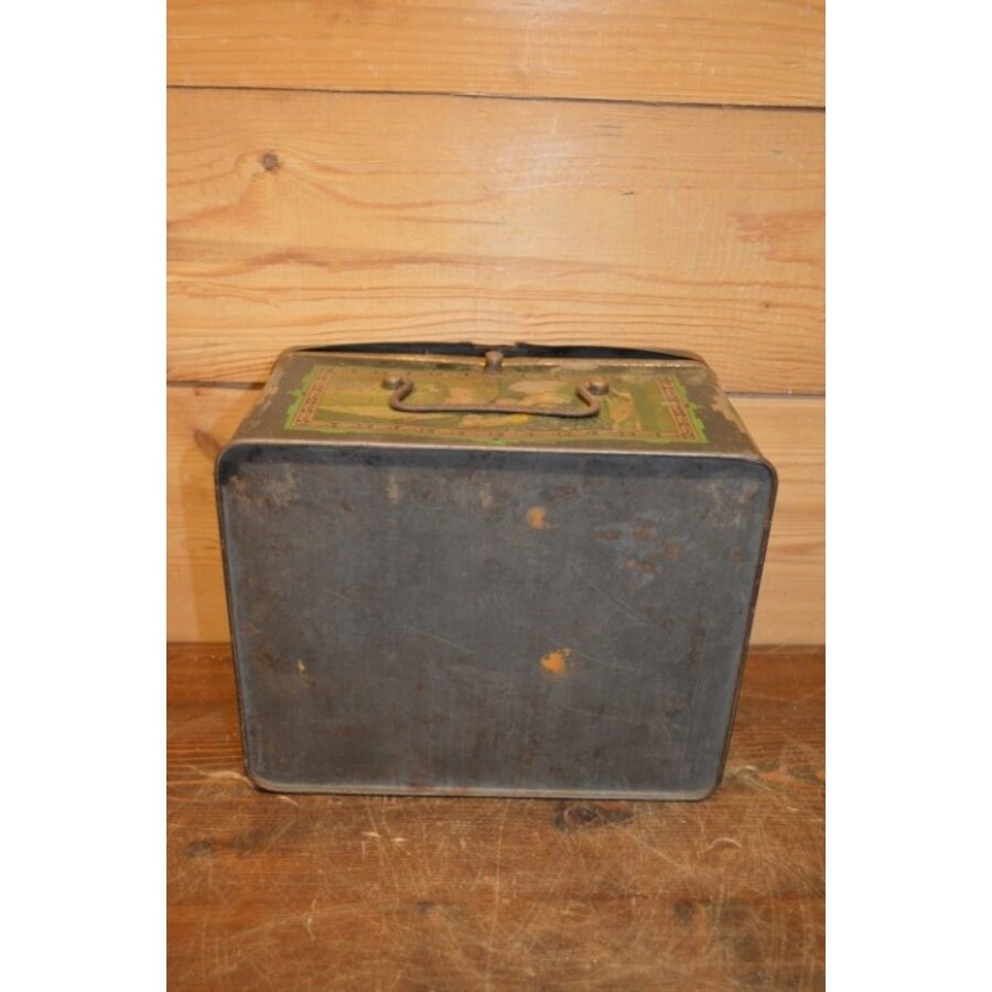 Antiek blik met gregoriaanse beschilderingen – Wed. J. Bekkers Dordrecht – Decoratief object-8