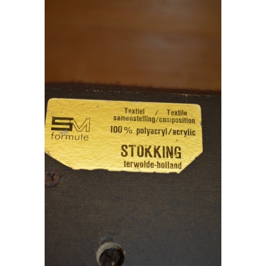 Retro Stokking voetenbankje in paddenstoelvorm – Space Age kruk uit 1970-7