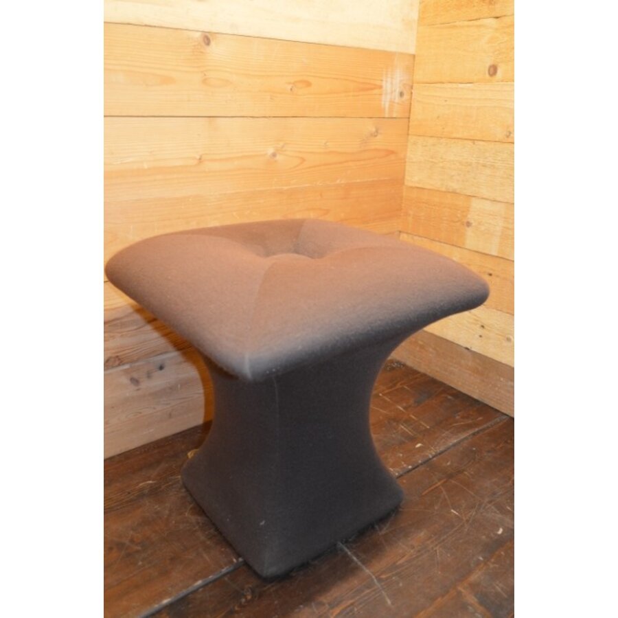 Retro Stokking voetenbankje in paddenstoelvorm – Space Age kruk uit 1970-3