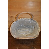 thumb-Chic plantenmandje van riet met metalen frame en plastic binnenvoering – Tweedehands-4