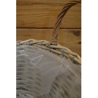 thumb-Chic plantenmandje van riet met metalen frame en plastic binnenvoering – Tweedehands-5