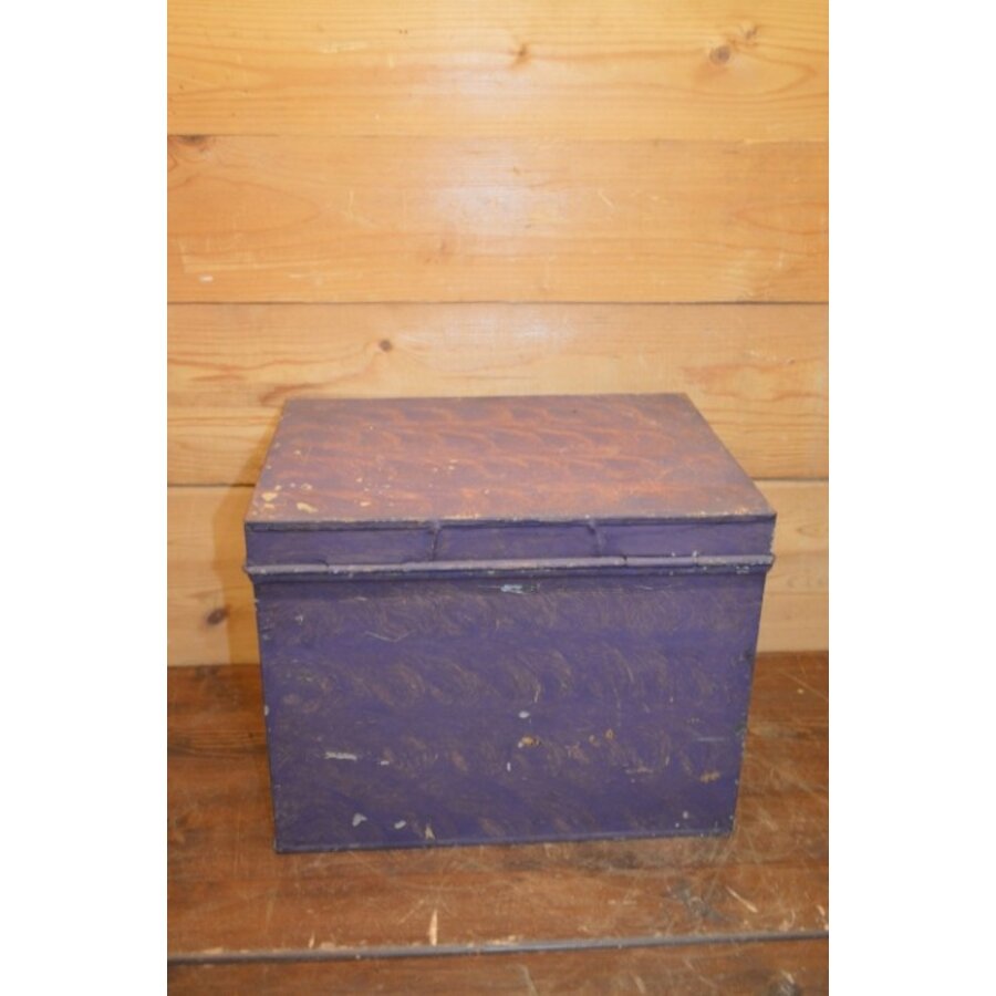 Groot vintage koffieblik met twee vakken van Van Muijen Den Haag - Arnhem-3