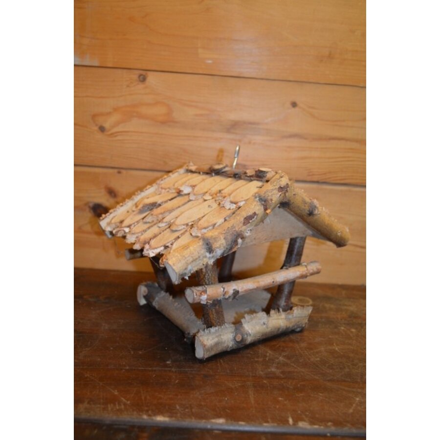 Vogelvriendelijk houten voederhuisje van berkenhout – handgemaakt en weerbestendig-2