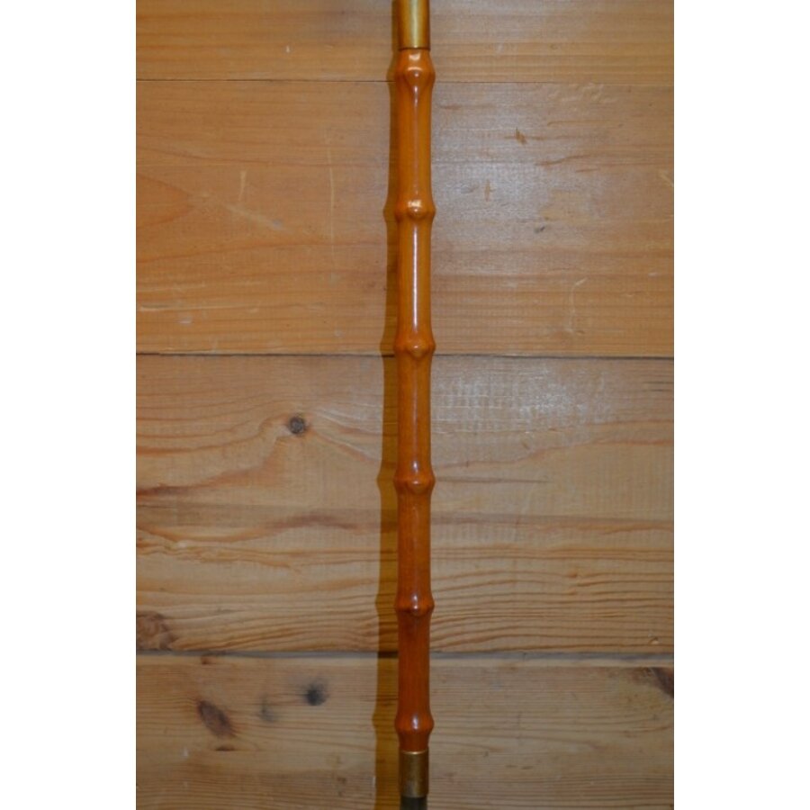 Vintage schoenlepel uit Italië met olifant van bamboe, hoorn, koper en been-3