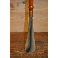 thumb-Vintage schoenlepel uit Italië met olifant van bamboe, hoorn, koper en been-6