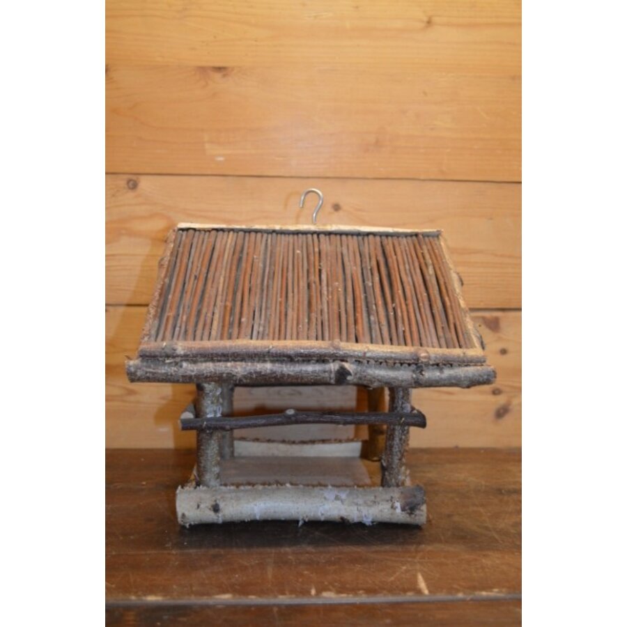 Vogelvriendelijk houten voederhuisje van berkenhout – handgemaakt en weerbestendig-2