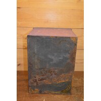 thumb-Groot antiek koffieblik met twee vakken van Van Muijen Den Haag - Arnhem-4