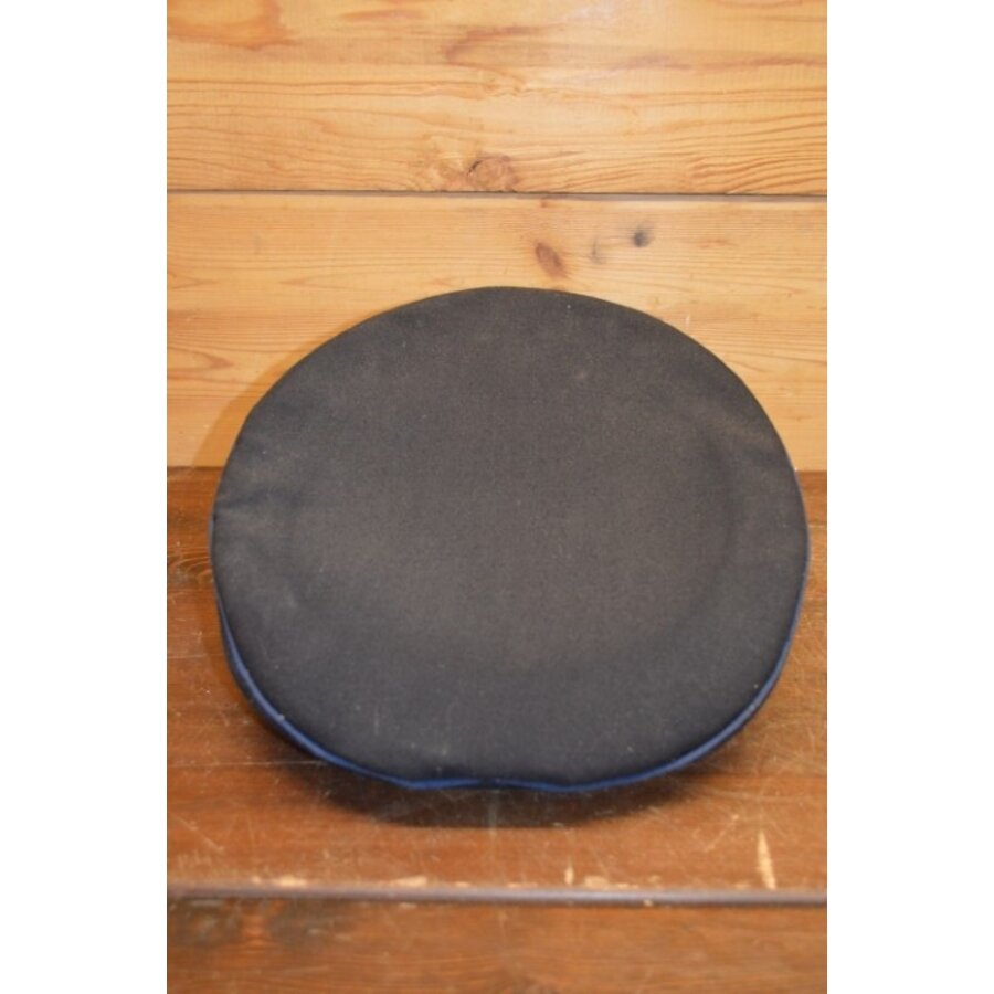 Blauwe tweedehands namaak korpspet uit de jaren 80 – carnavalspet zonder maat-5