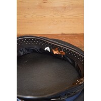 thumb-Blauwe tweedehands namaak korpspet uit de jaren 80 – carnavalspet zonder maat-7