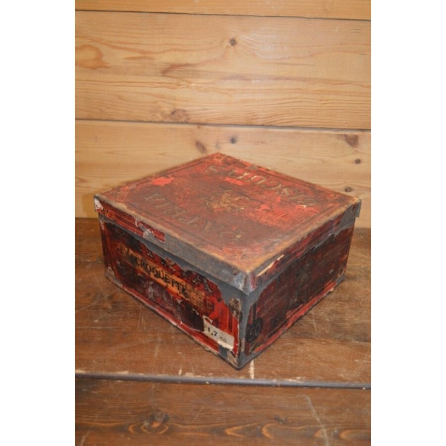 Origineel Patria biscuits blik Mylord mixed uit Amsterdam met papieren verpakking-1