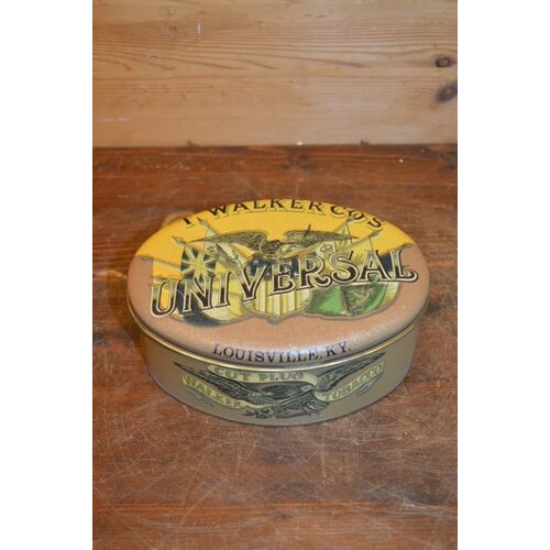 Vintage Walker’s Universal Cut Plug Tobacco blik 