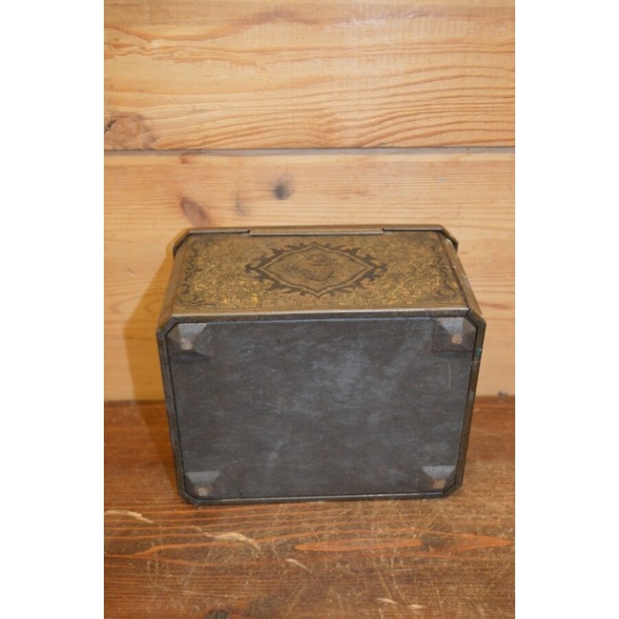 Oud theeblik met draak – waarschijnlijk jaren 30 – blikje voor losse thee-6