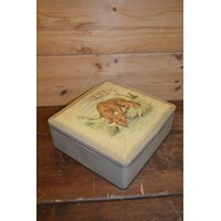 thumb-Vierkant Van Melle blik met moederbeer en beertjes – vintage bewaarblik-1