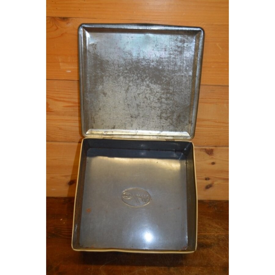 Vierkant Van Melle blik met moederbeer en beertjes – vintage bewaarblik-6