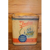 thumb-Vierkant kruidenblik van India Gewürzwerk GmbH Osnabrück – vintage blik Duitsland-4