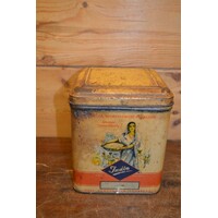 thumb-Vierkant kruidenblik van India Gewürzwerk GmbH Osnabrück – vintage blik Duitsland-5