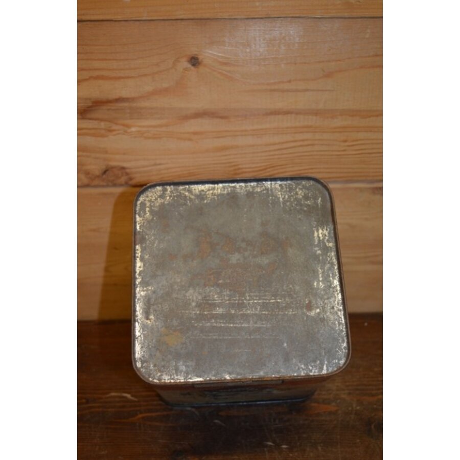 Vierkant kruidenblik van India Gewürzwerk GmbH Osnabrück – vintage blik Duitsland-8