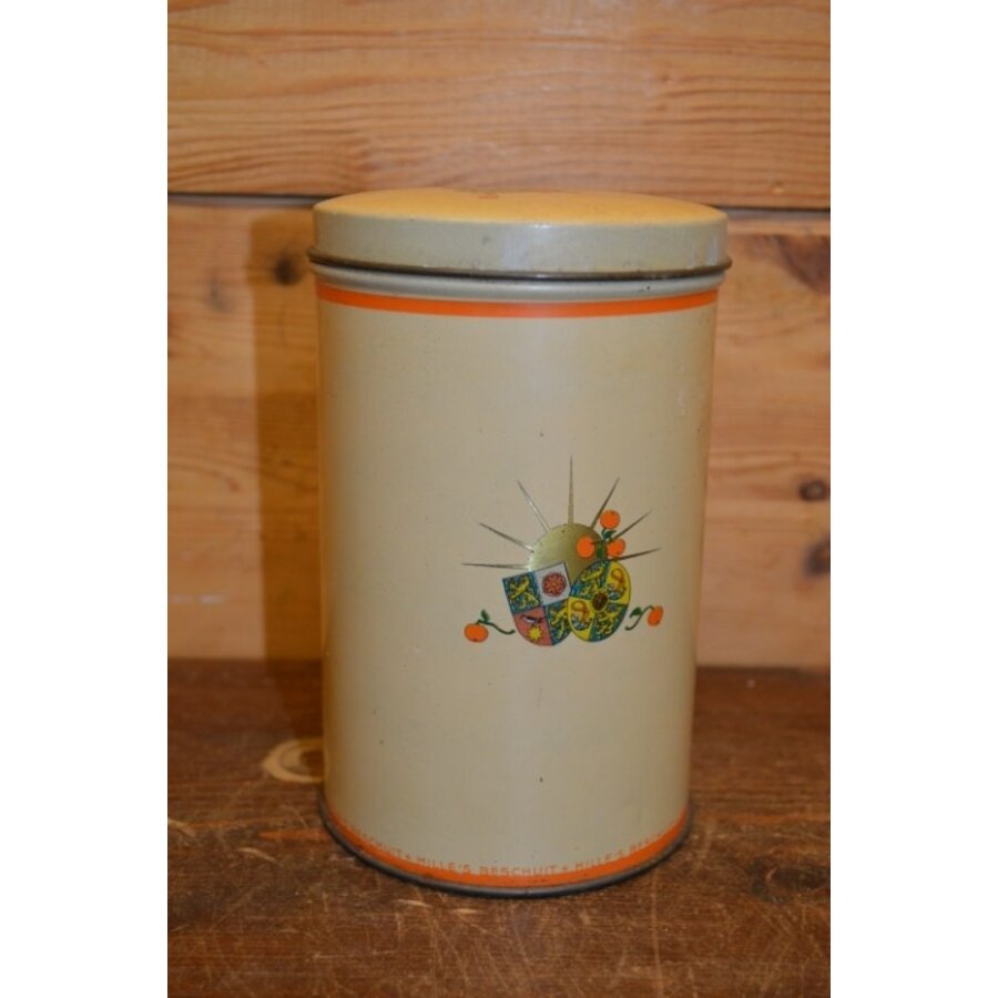 Vintage beschuitbus Hille Zaandam – Appeltjes van Oranje uit 1938-1