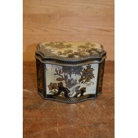 thumb-Antiek Art Nouveau theeblikje met Aziatische motieven uit Groot-Brittannië-2