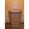 LoodsVol, Natuurlijke producten Handgemaakte prullenmand van wilgentenen – Natuurlijke lichtbruine afvalmand