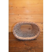 thumb-Handgemaakte prullenmand van wilgentenen – Natuurlijke lichtbruine afvalmand-6