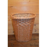thumb-Handgevlochten prullenmand van wilgentenen – Natuurlijke lichtbruine rieten mand-1