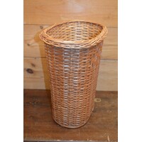 thumb-Handgevlochten prullenmand van wilgentenen – Natuurlijke lichtbruine rieten mand-2