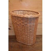 thumb-Handgevlochten prullenmand van wilgentenen – Natuurlijke lichtbruine rieten mand-3