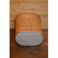 thumb-Handgevlochten prullenmand van wilgentenen – Natuurlijke lichtbruine rieten mand-4