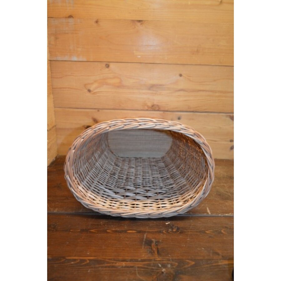 Handgevlochten prullenmand van wilgentenen – Natuurlijke lichtbruine rieten mand-5