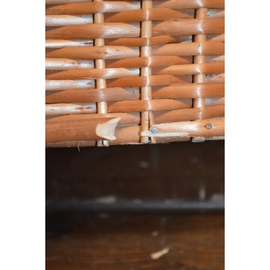 Handgevlochten prullenmand van wilgentenen – Natuurlijke lichtbruine rieten mand-6