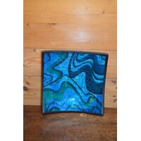 thumb-Aardewerken serveerschaal met glasmozaïek – Handgemaakt in Indonesië-3