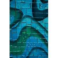 thumb-Aardewerken serveerschaal met glasmozaïek – Handgemaakt in Indonesië-4