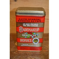thumb-Nederlands snoepblik Rademaker’s Haagsche Hopjes – Rood-goud gestreept-1
