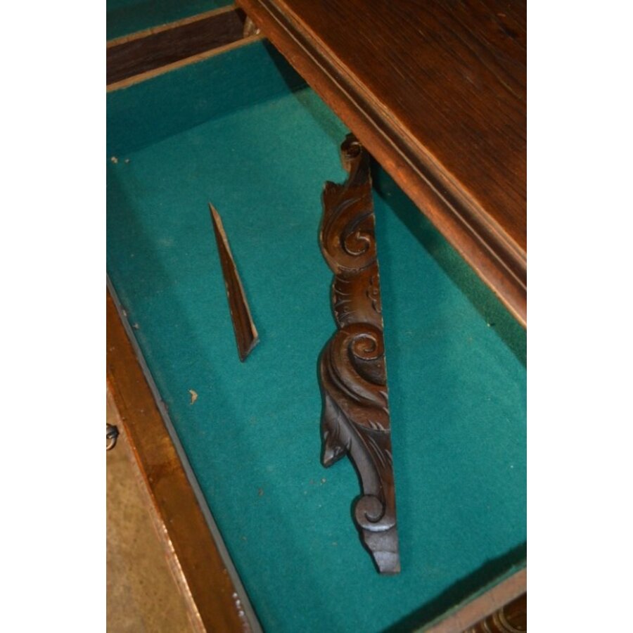 Prachtig Frans keukenbuffet uit de 19e eeuw – eikenhout met fineer-6