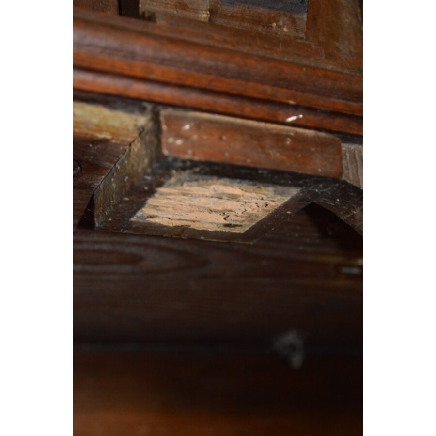 Prachtig Frans keukenbuffet uit de 19e eeuw – eikenhout met fineer-8