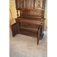 thumb-Prachtig Frans keukenbuffet uit de 19e eeuw – eikenhout met fineer-9