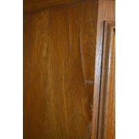 thumb-Schitterende kleine grenen buffetkast met ramen en lades-4