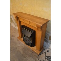 thumb-Eiken schouw met elektrische open sfeerhaard in klassieke stijl-3