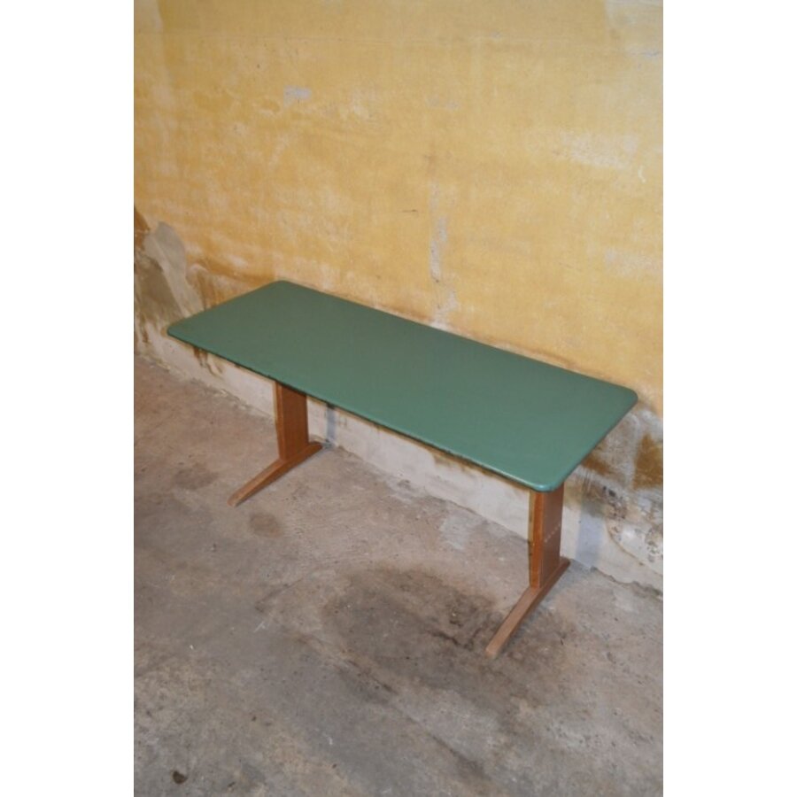 Vintage schooltafel van VS voor twee kinderen – Beukenhout en multiplex-5